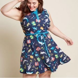 MODCLOTH Marine Life dress, sz 2X